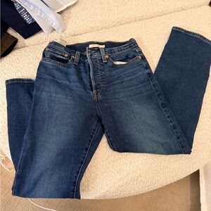 Levi's Women's Medium Blue Straight-Leg Jeans